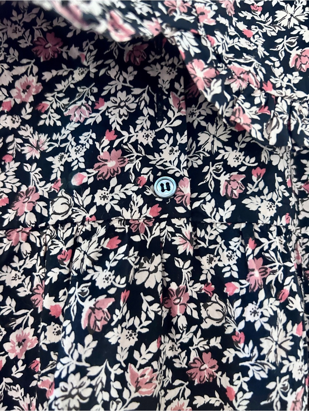 NWT DÔEN Adalina Ruffled Floral Mini Dress Organic Cotton - Large Boho - Picture 14 of 16